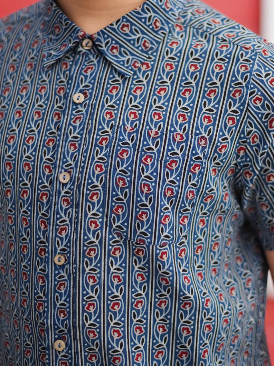 Indigo Trellis Kids Shirt