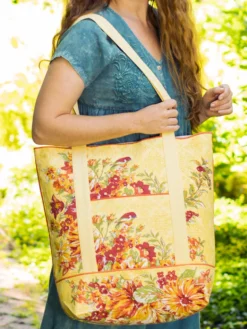 In Full Bloom Market Bag - Yellow