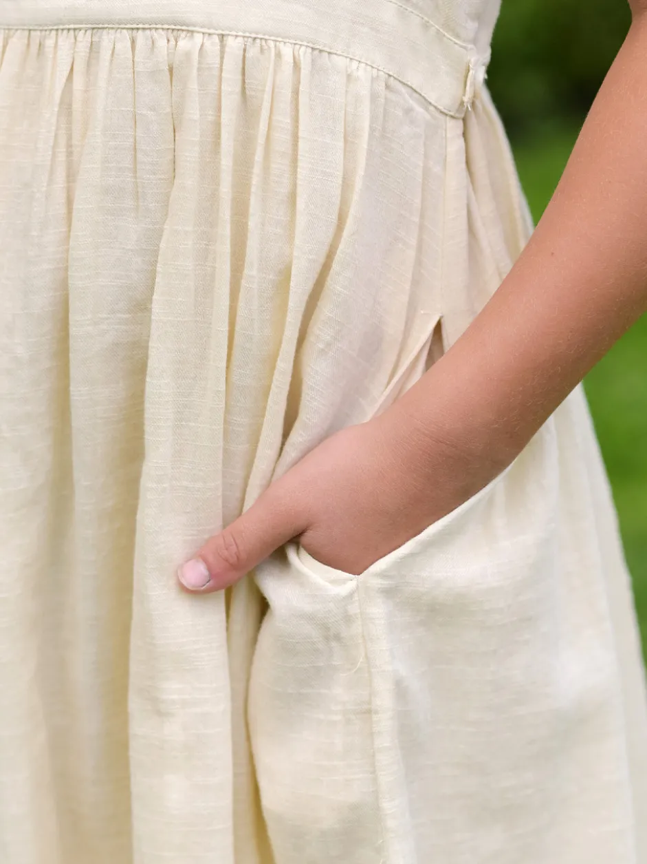 Jane Austen Kids Dress - Cream