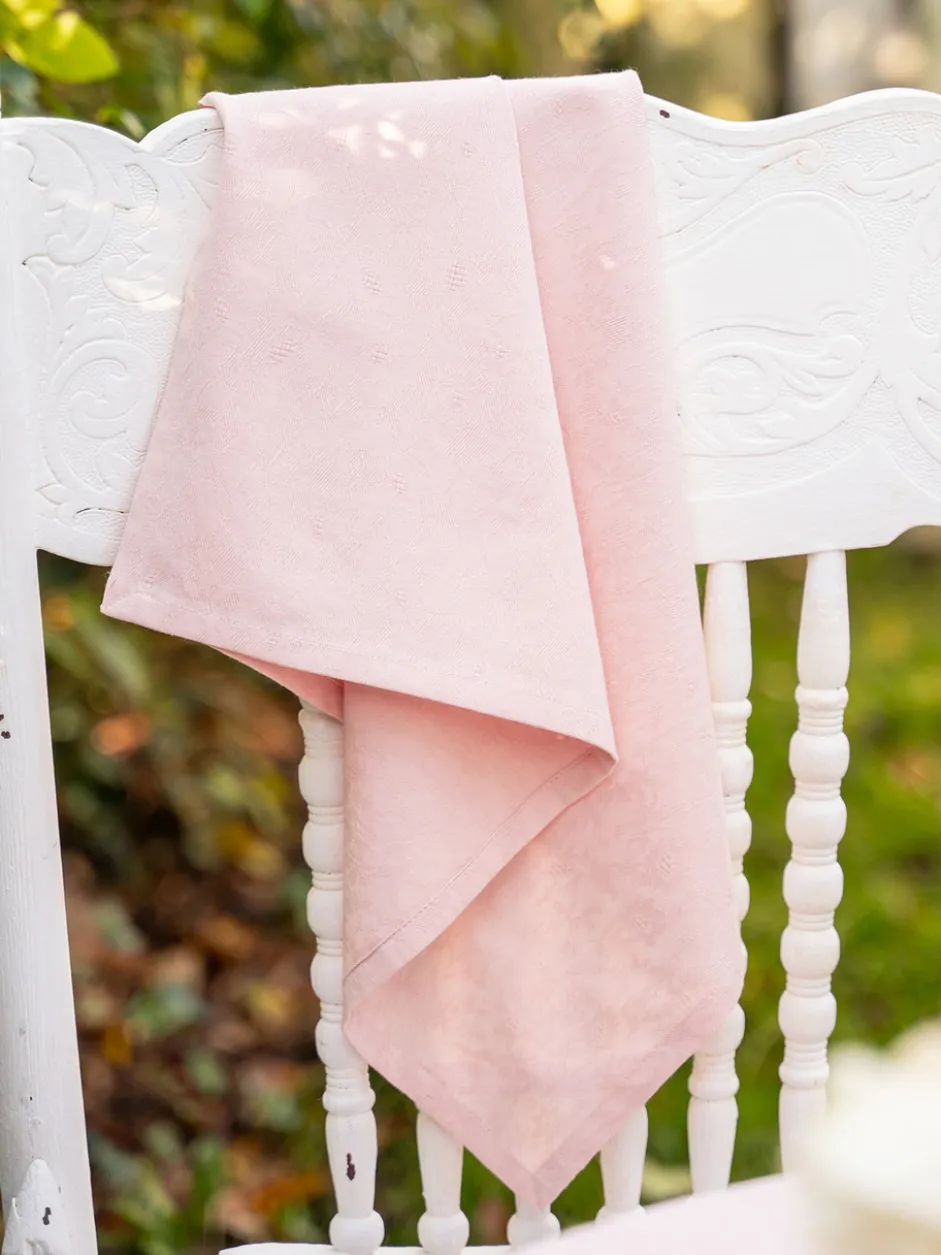 Lark Cotton Jacquard Napkin Set of 4 - Blush
