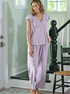 Lazy Me Pajama Set - Amethyst