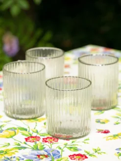 Lexi Ribbed Old Fashion Glasses Set of 6