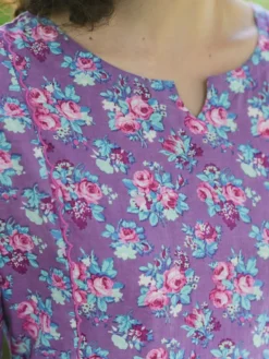Lizzy's Bouquet Dress - Dark Periwinkle