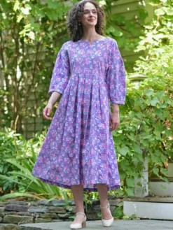 Lizzy's Bouquet Dress - Dark Periwinkle