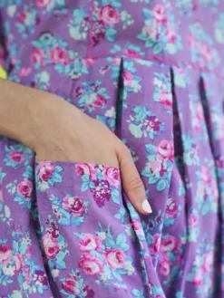 Lizzy's Bouquet Dress - Dark Periwinkle
