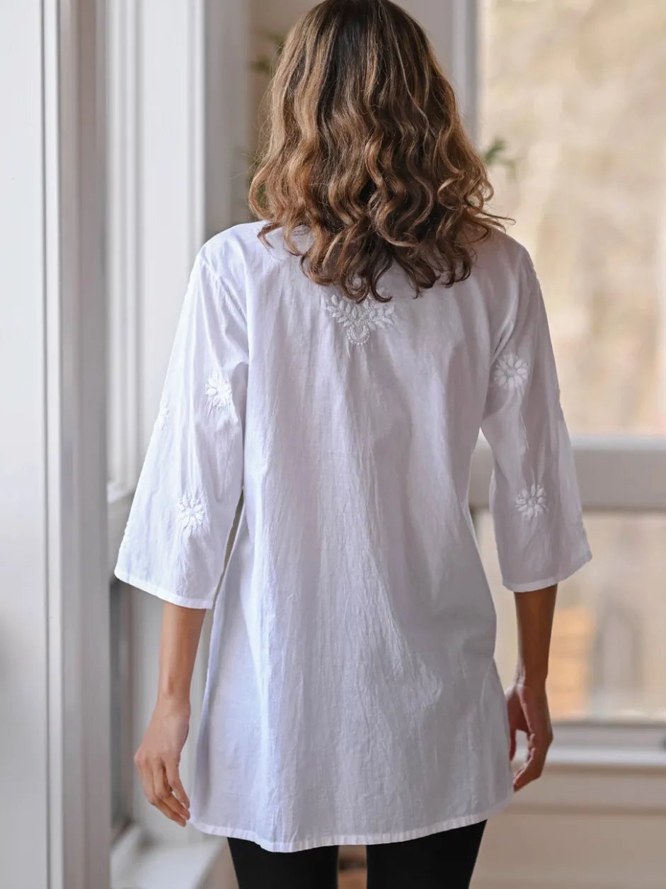 Lotus Tunic - White