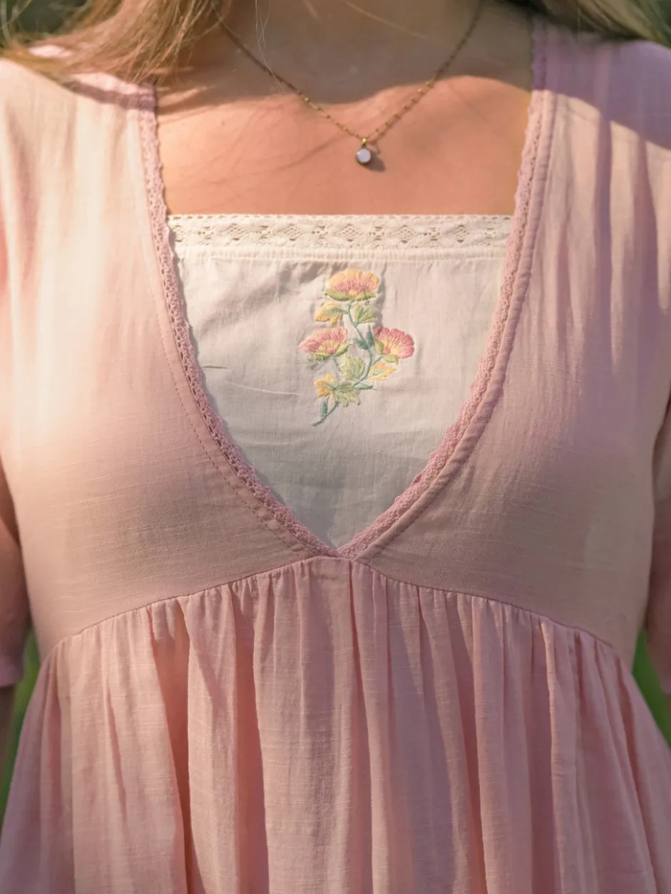 Luncheon Dress - Soft Rose