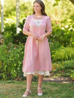 Luncheon Dress - Soft Rose