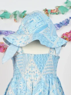Maddie's Medley Baby Sunhat - Light Blue