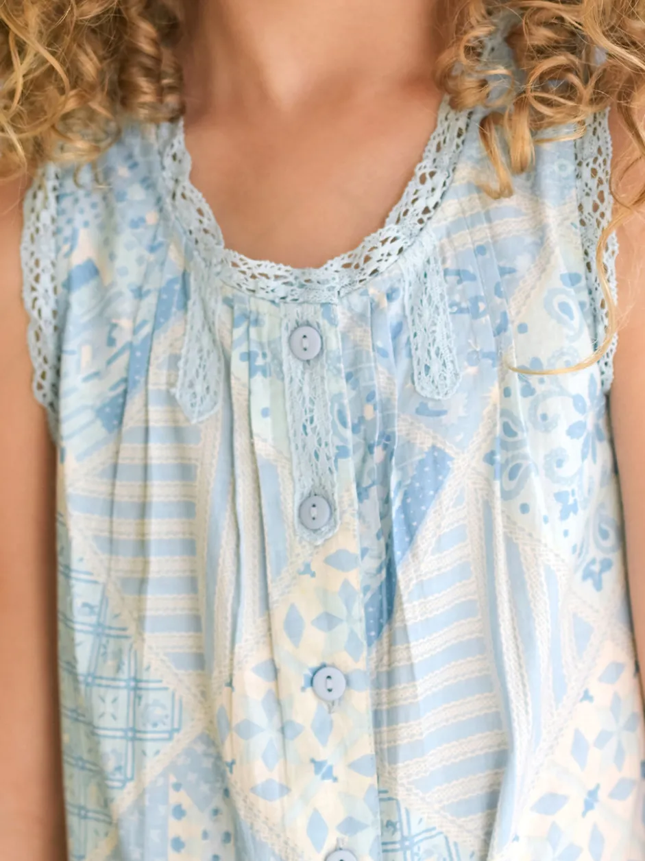 Maddie's Medley Kids Jumpsuit - Light Blue