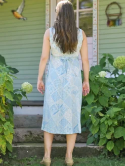Maddie's Medley Porch Dress - Light Blue