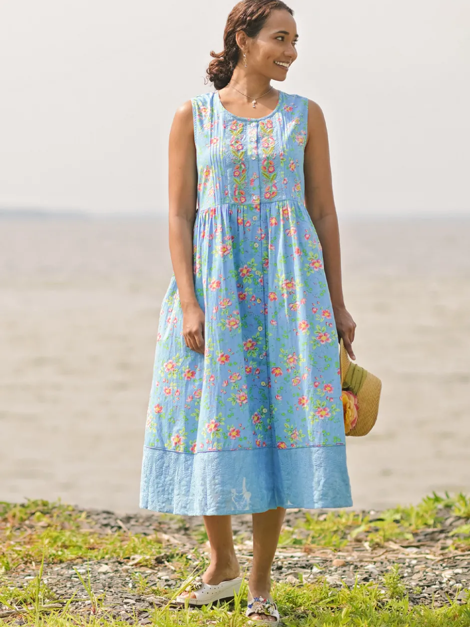 Magnolia Porch Dress - Blue