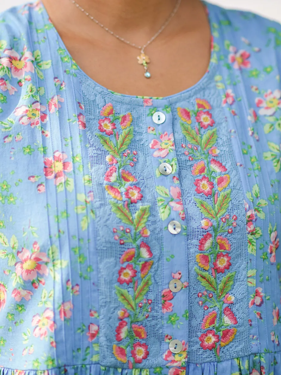 Magnolia Porch Dress - Blue
