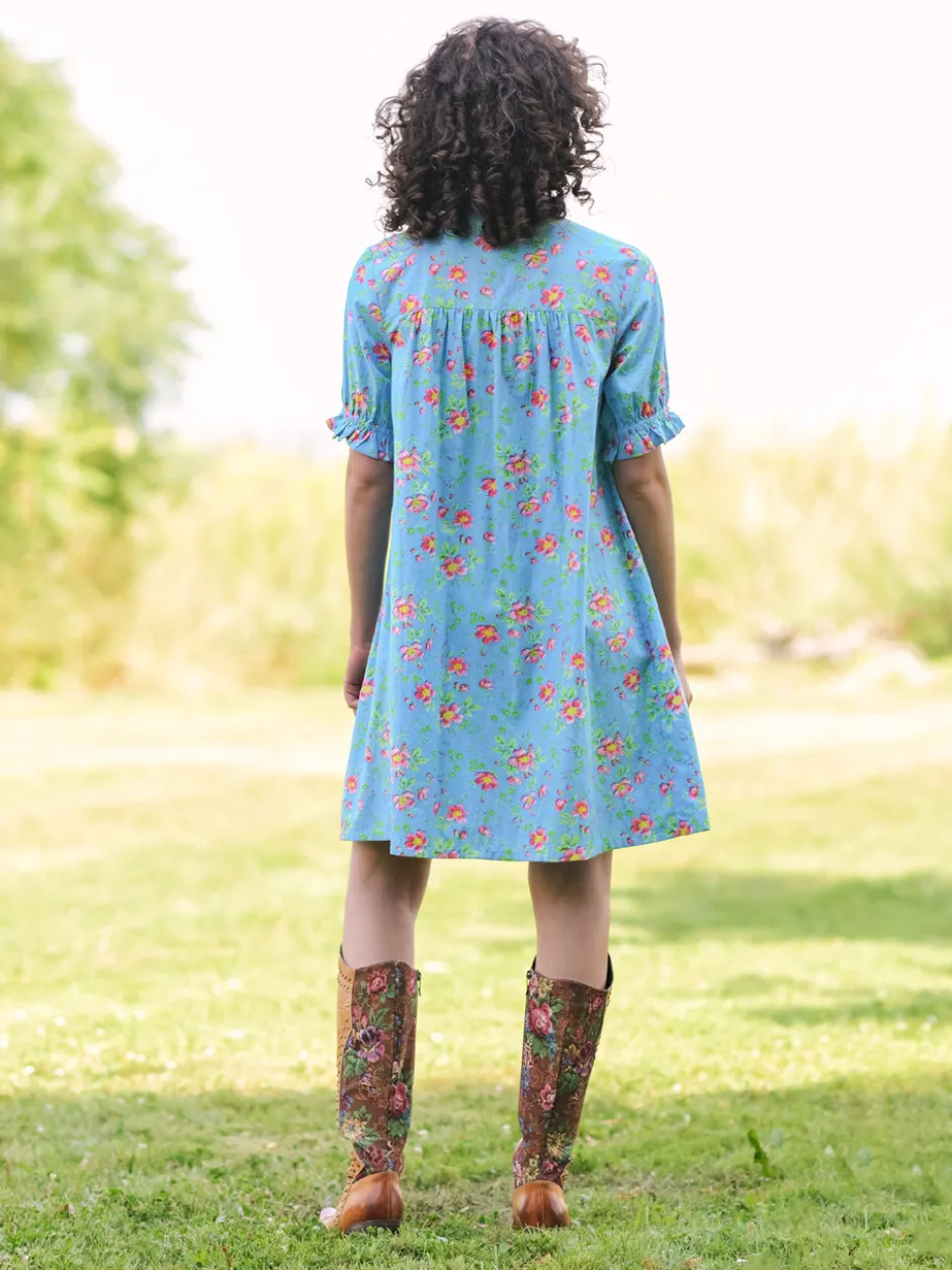 Magnolia Short Dress - Blue