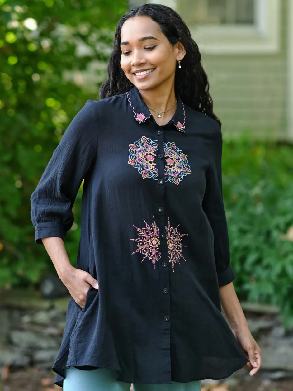 Mandala Tunic - Black