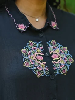 Mandala Tunic - Black