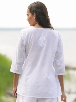 Marguerite Tunic - White