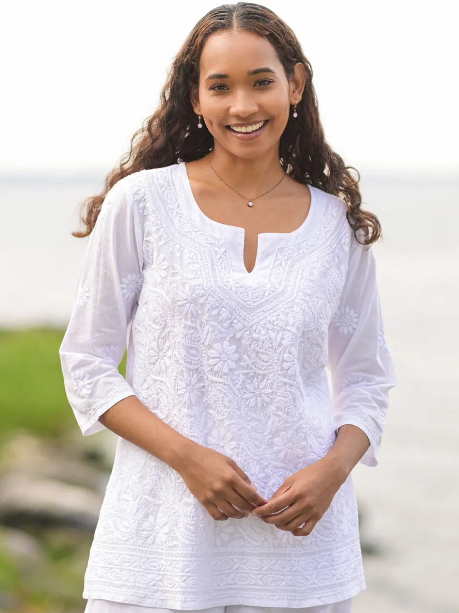 Marguerite Tunic - White