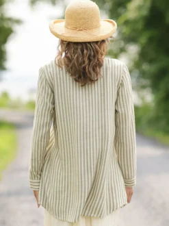 Meadow Stripe Tunic - Sage