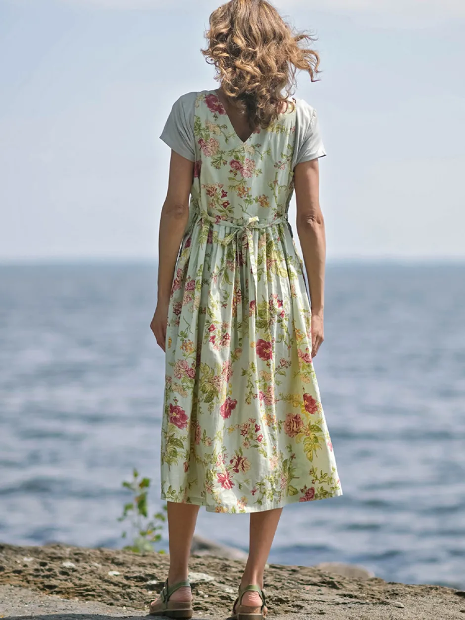 Milene Pinafore Dress - Sage