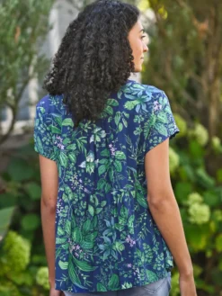 Milkweed Blouse - Cobalt