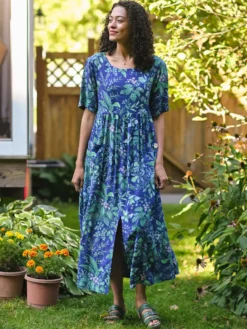 Milkweed Dress - Cobalt