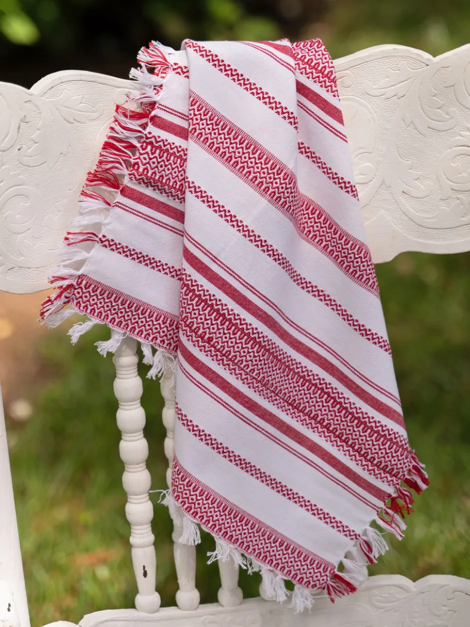 Mingle Stripe Napkin Set of 4 - Red