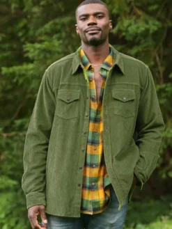 Mossy Path Corduroy Jacket - Forest Green