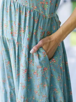 Mulberry Dress - Soft Teal