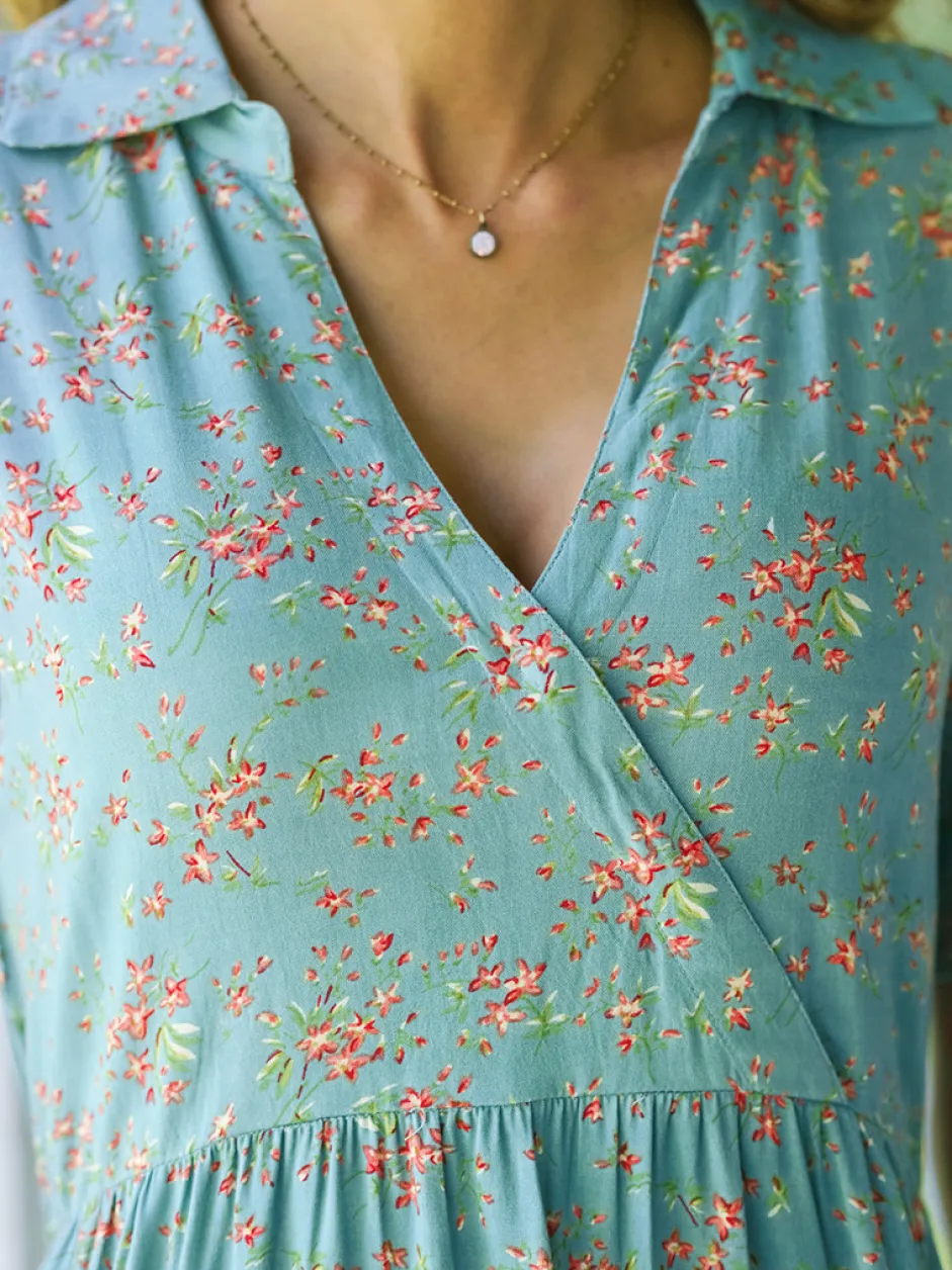Mulberry Dress - Soft Teal