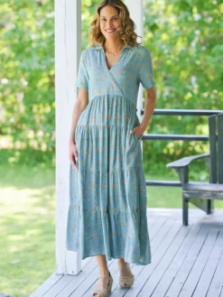 Mulberry Dress - Soft Teal