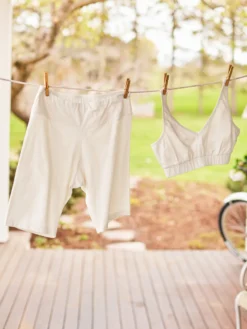 Natural Slip Short - White