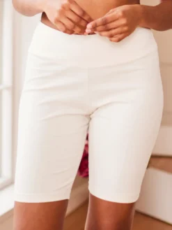 Natural Slip Short - White