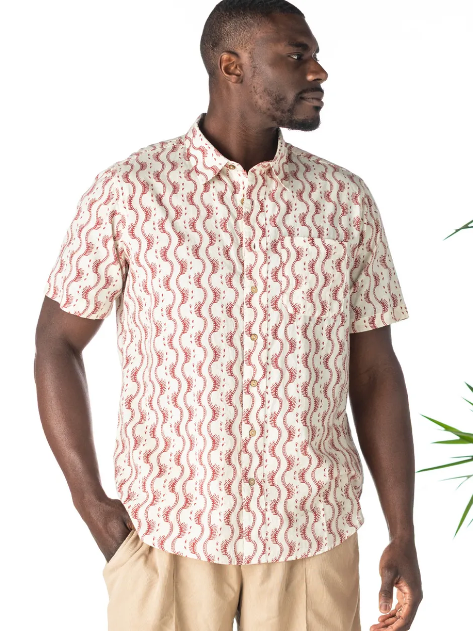 Ocean Life Shirt - Smoke Red