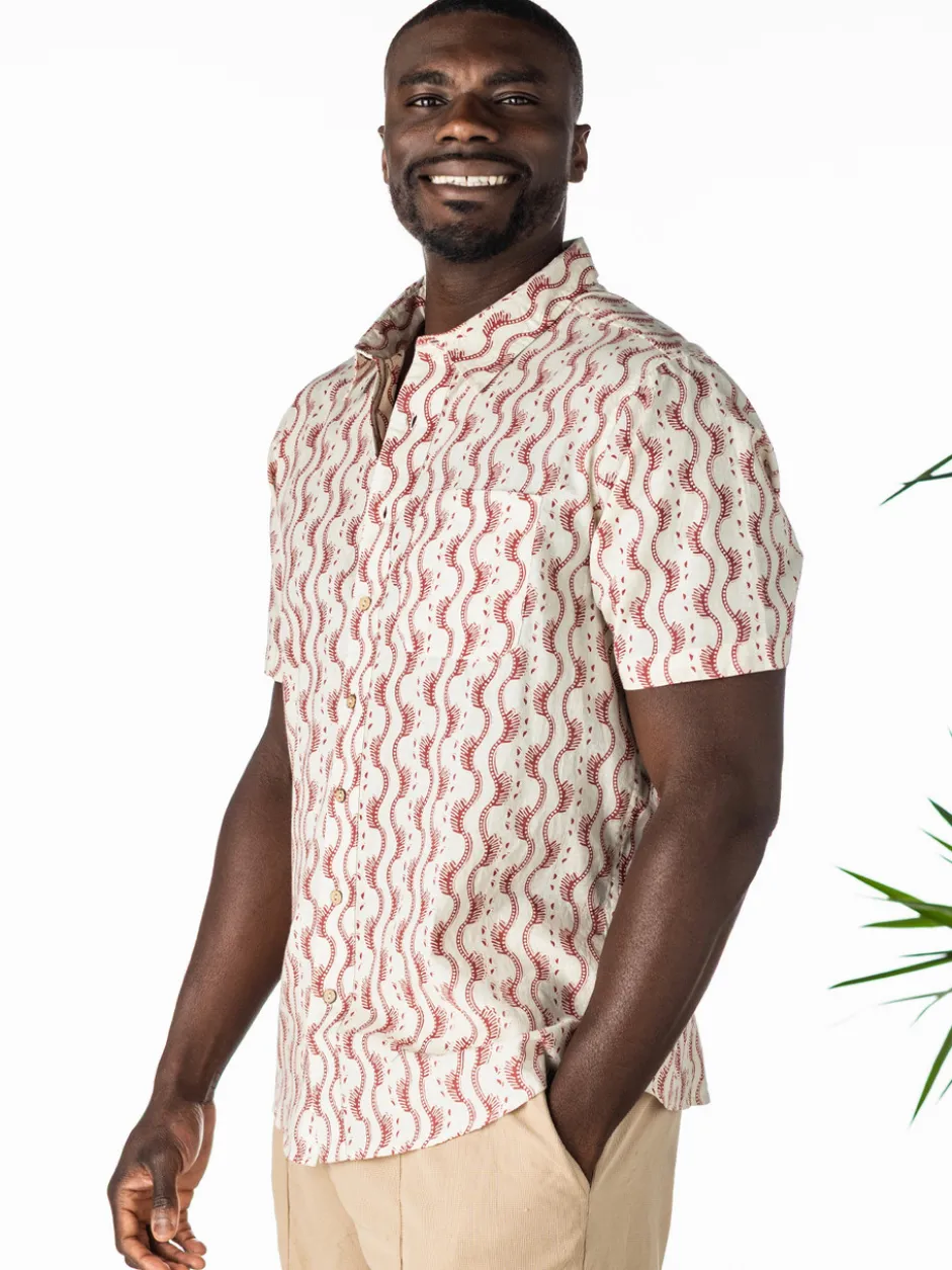 Ocean Life Shirt - Smoke Red