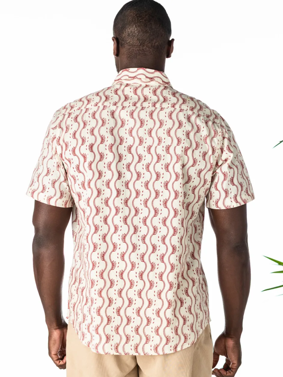 Ocean Life Shirt - Smoke Red