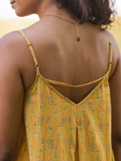 Panama Butterfly Sundress - Dark Gold