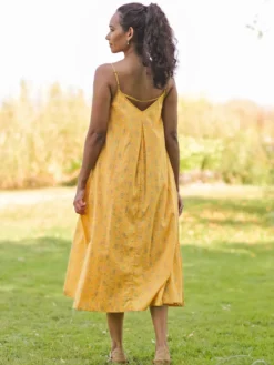 Panama Butterfly Sundress - Dark Gold