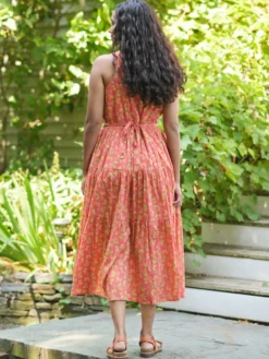 Papillon Dress - Coral
