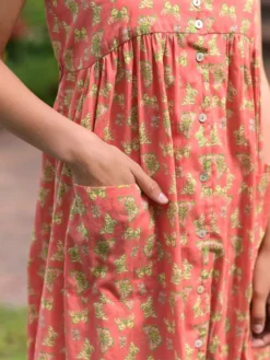 Papillon Young Adult Dress - Coral