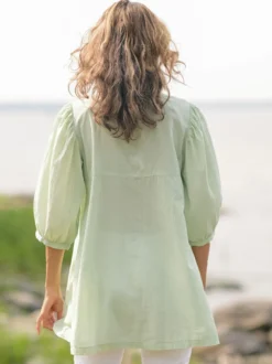 Patricia Embroidery Tunic - Sage