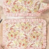 Penelope Ruffle Quilted Placemat Set of 2 - Ivory