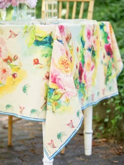 Peony Watercolor Tablecloth
