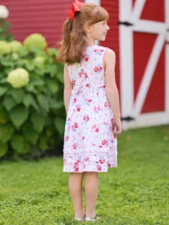 Petra Kids Dress - White