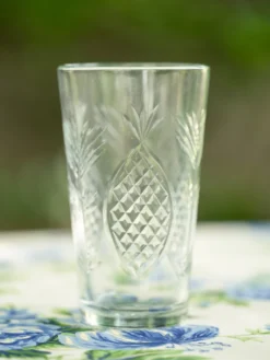 Pineapple Drinking Glass Set of 4