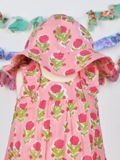 Pink Rose Day Baby Sunhat - Pink
