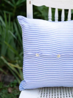 Porcelain Patchwork Cushion Cover - Blue