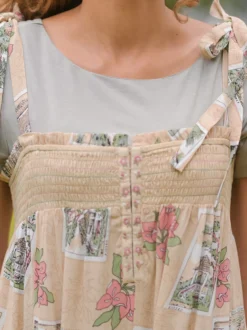 Postcard Jumpsuit - Antique