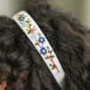 Prairie Embroidered Headband - Ivory
