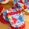 Primary Patchwork Mini Mitt Set of 2 - Multi